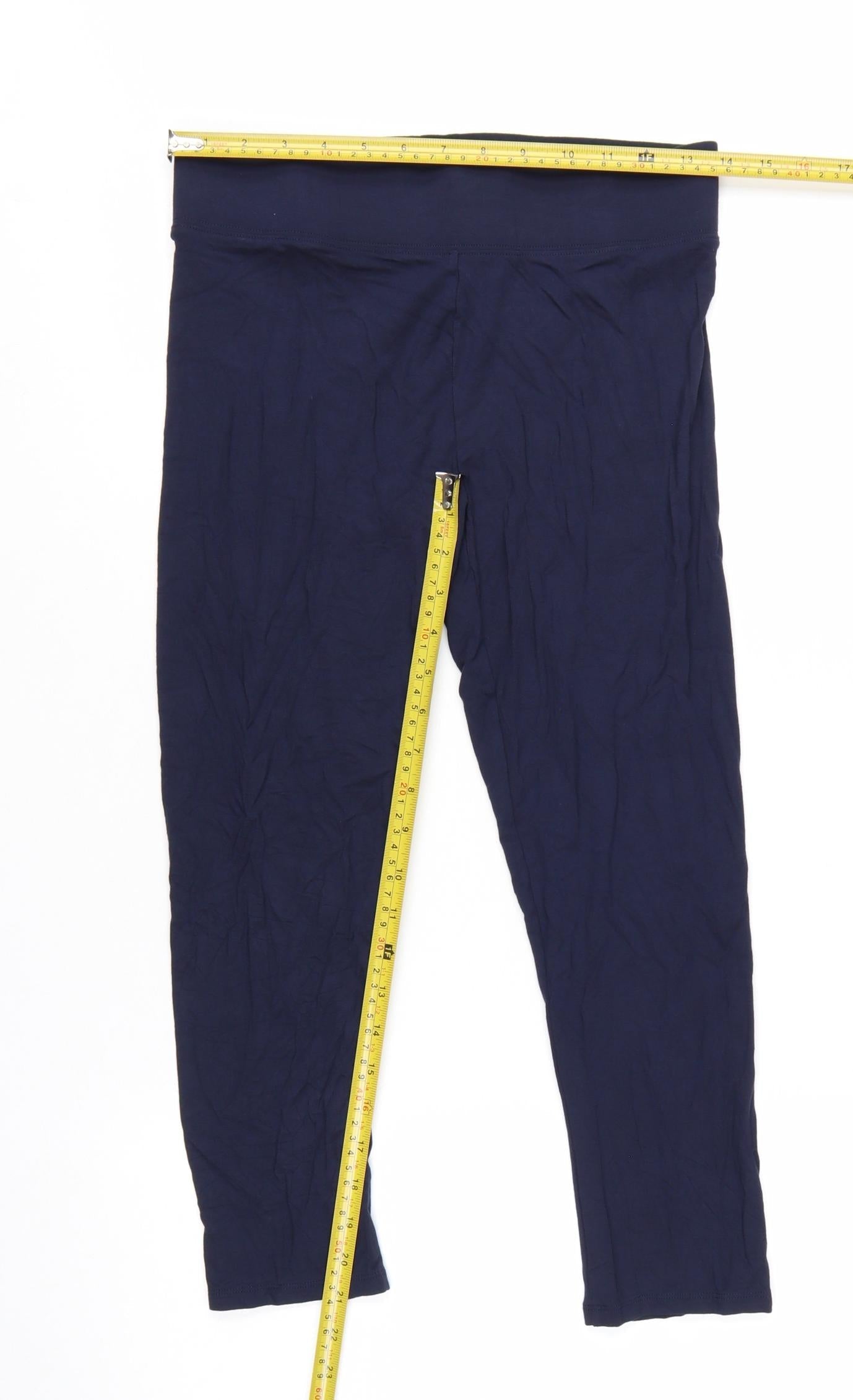 Marks and Spencer Women's Blue Size 10 Ankle Leggings