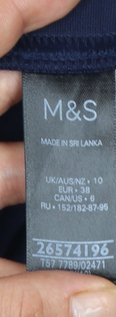 Marks and Spencer Women's Blue Size 10 Ankle Leggings