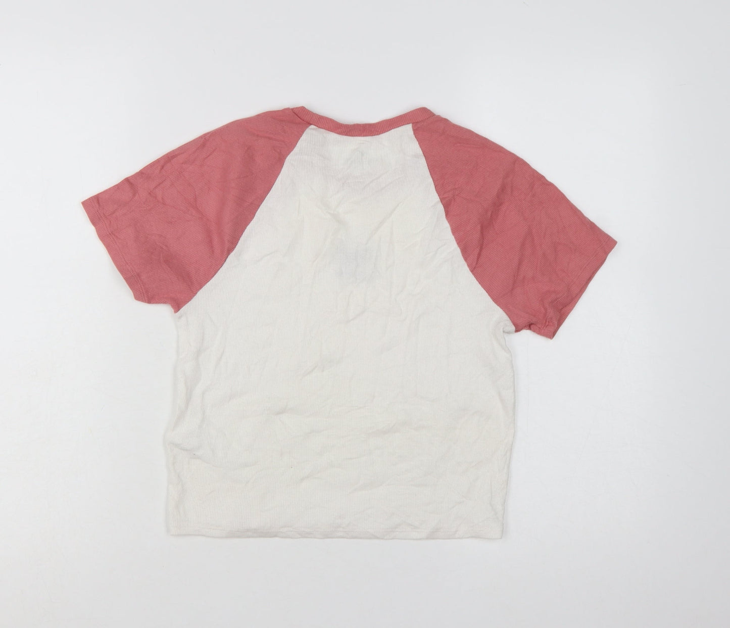 Hollister Women Multicoloured L Cropped Butterfly Baby Tee Top