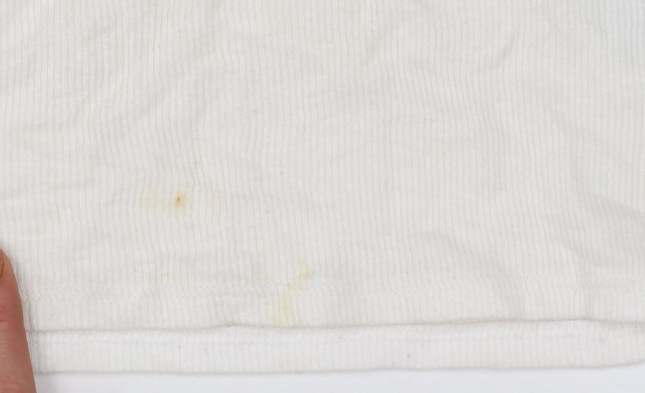 Hollister Women Multicoloured L Cropped Butterfly Baby Tee Top
