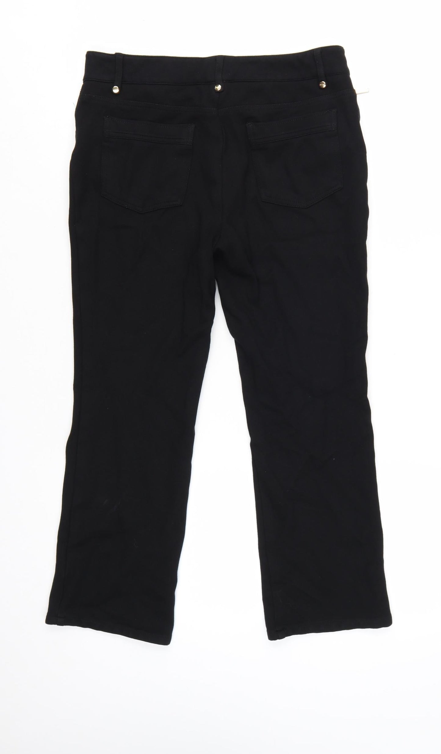Marks and Spencer Per Una Women's Black Size 10 Stretch Trousers