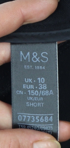 Marks and Spencer Per Una Women's Black Size 10 Stretch Trousers