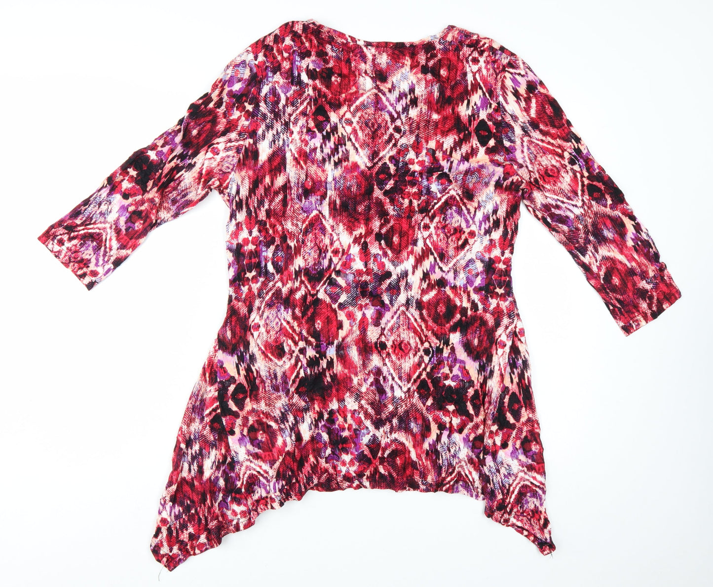 Klass Women's Multicoloured Tunic Blouse L 3/4 Sleeve Viscose Top