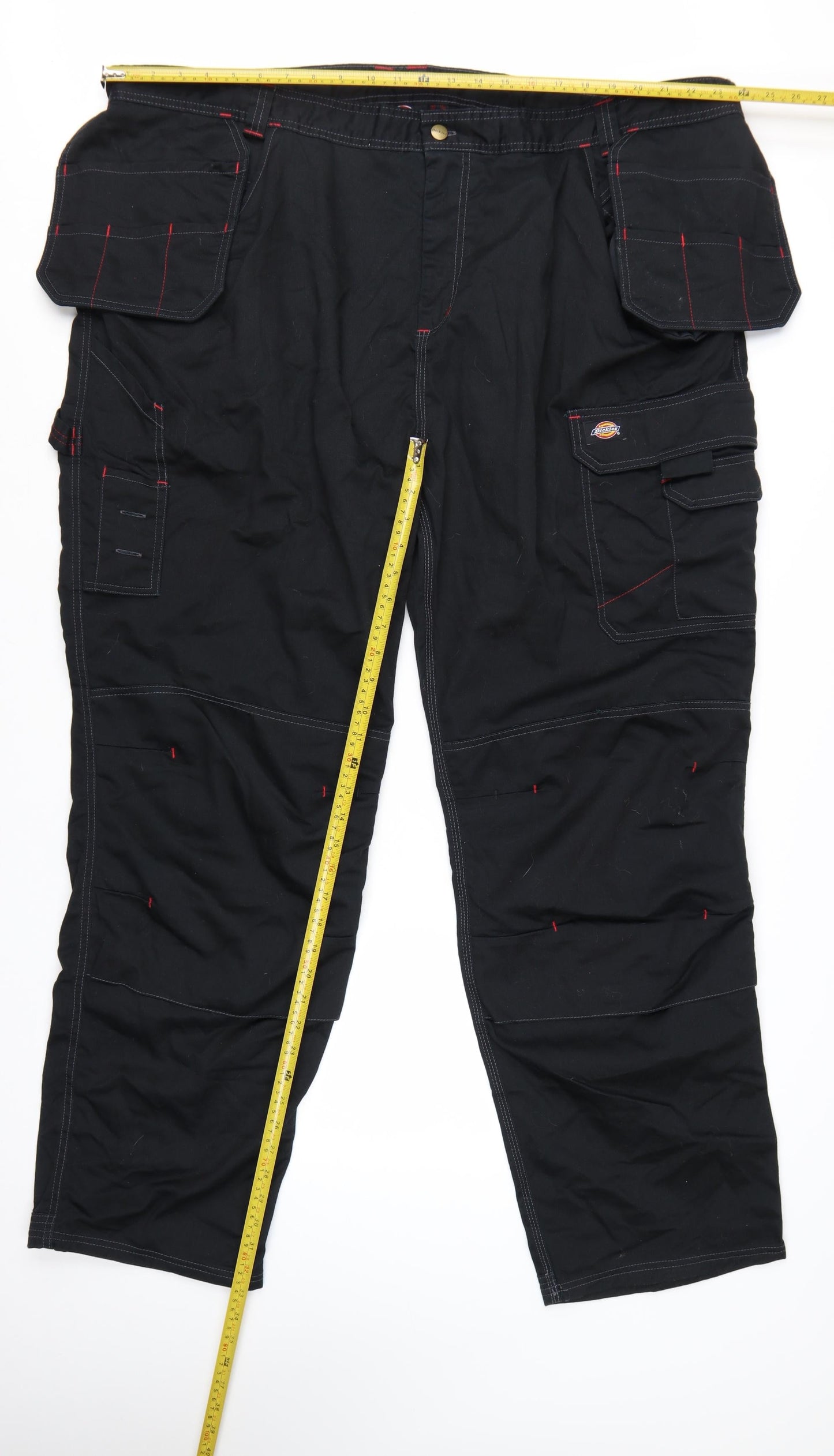 Dickies Men's Black Cargo Work Trousers Size 58T Big & Tall
