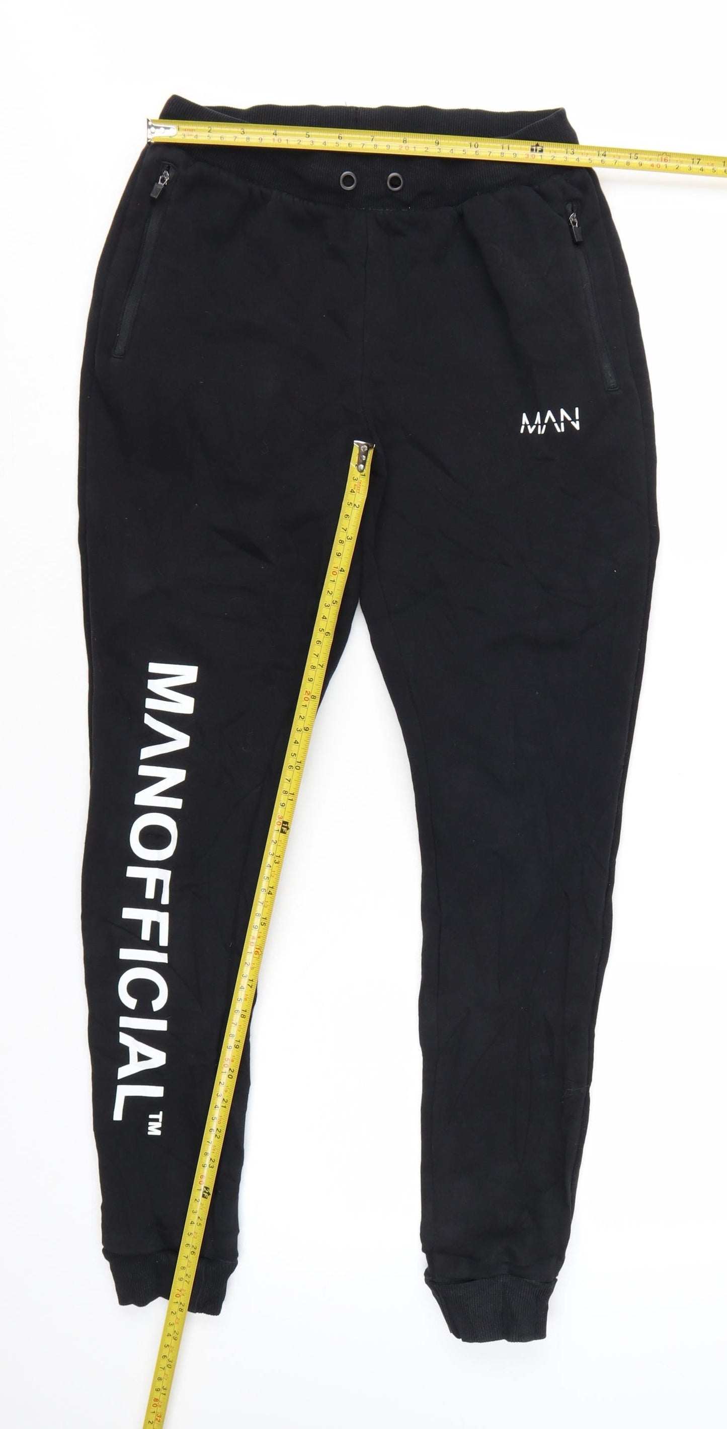 MAN Active Men's Black Regular Fit Jogger Trousers Size M