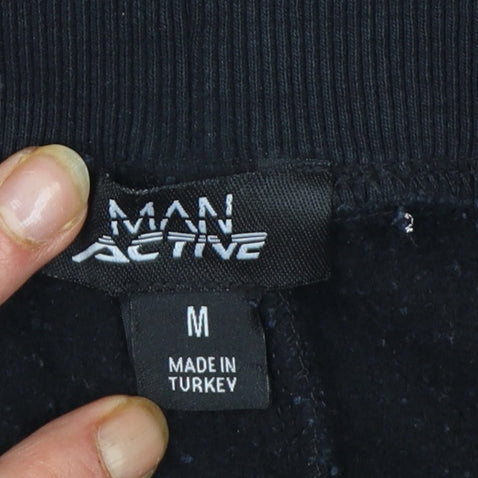 MAN Active Men's Black Regular Fit Jogger Trousers Size M