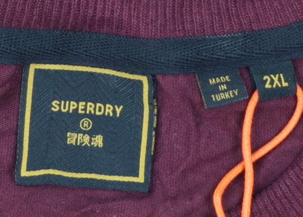 Superdry Men's Red 2XL Graphic Fresh Slogan T-Shirt