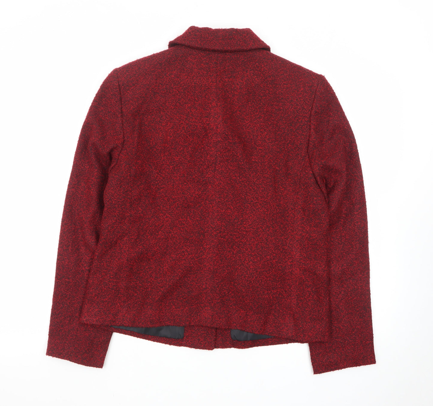 Karen Scott Women's Red Lined Button Jacket Size 12
