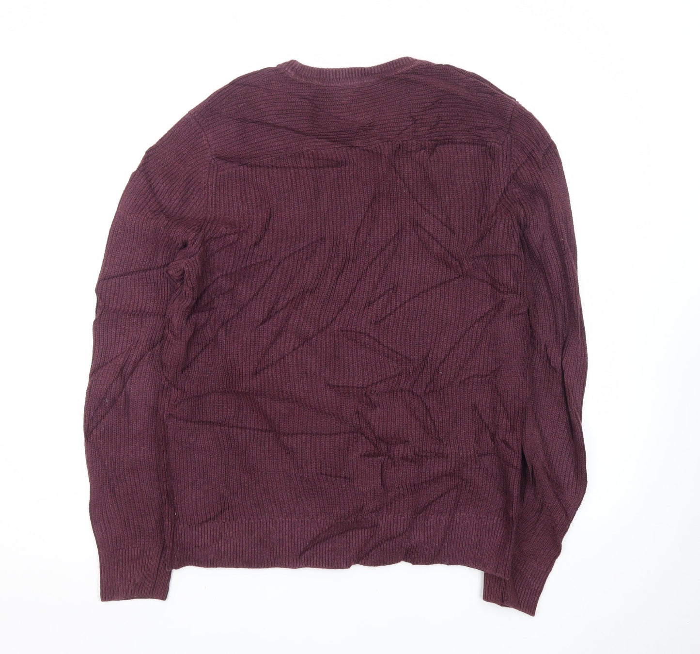 GAP Men’s Purple Cotton Crew Neck Jumper Size S