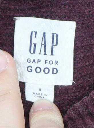 GAP Men’s Purple Cotton Crew Neck Jumper Size S
