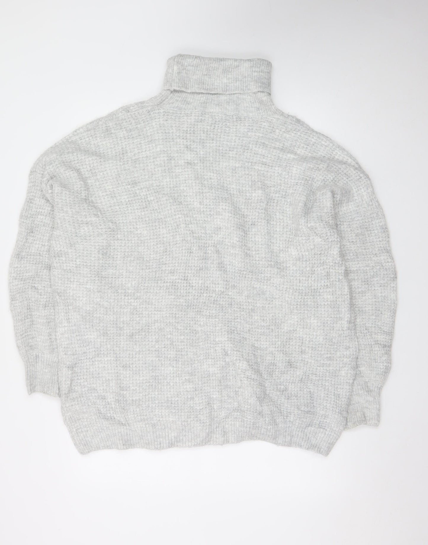 JD Williams Women’s Grey Roll Neck Chunky Knit Jumper Size 20