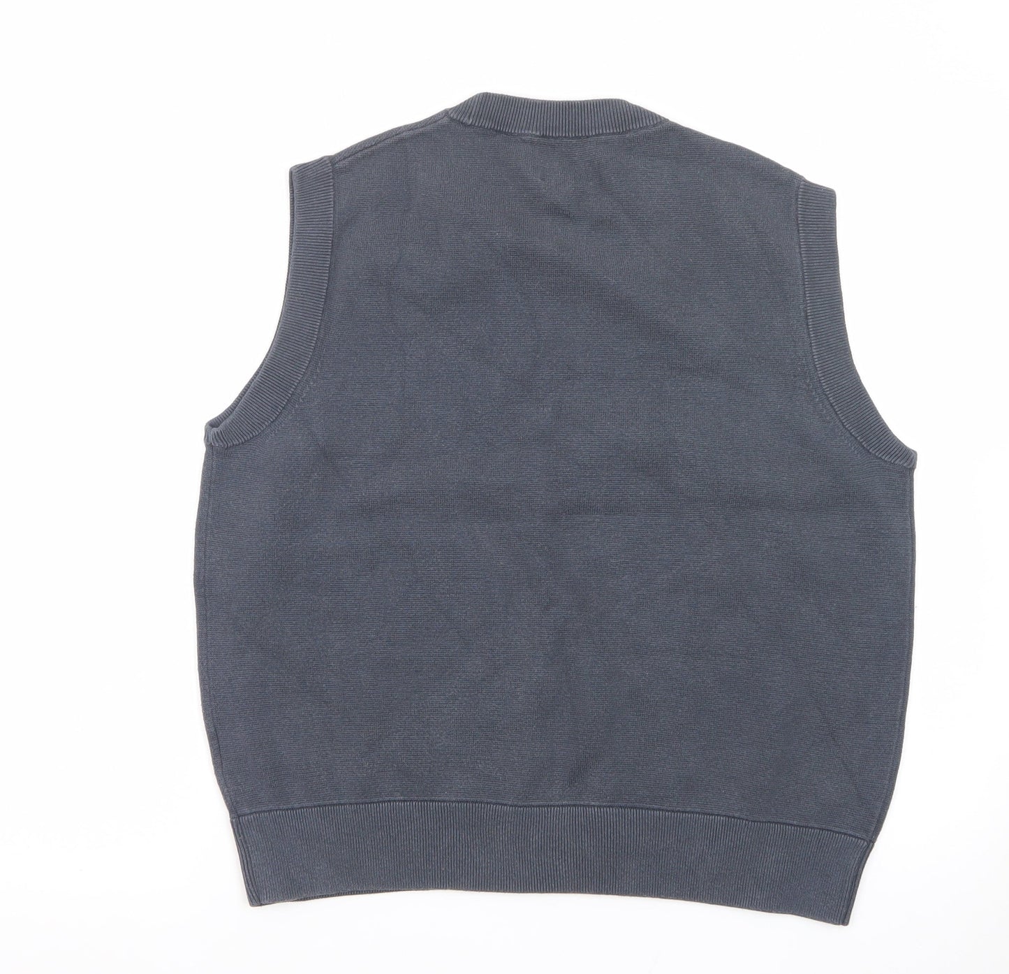 Kin Women’s Grey Sleeveless Knit Vest Jumper Size M