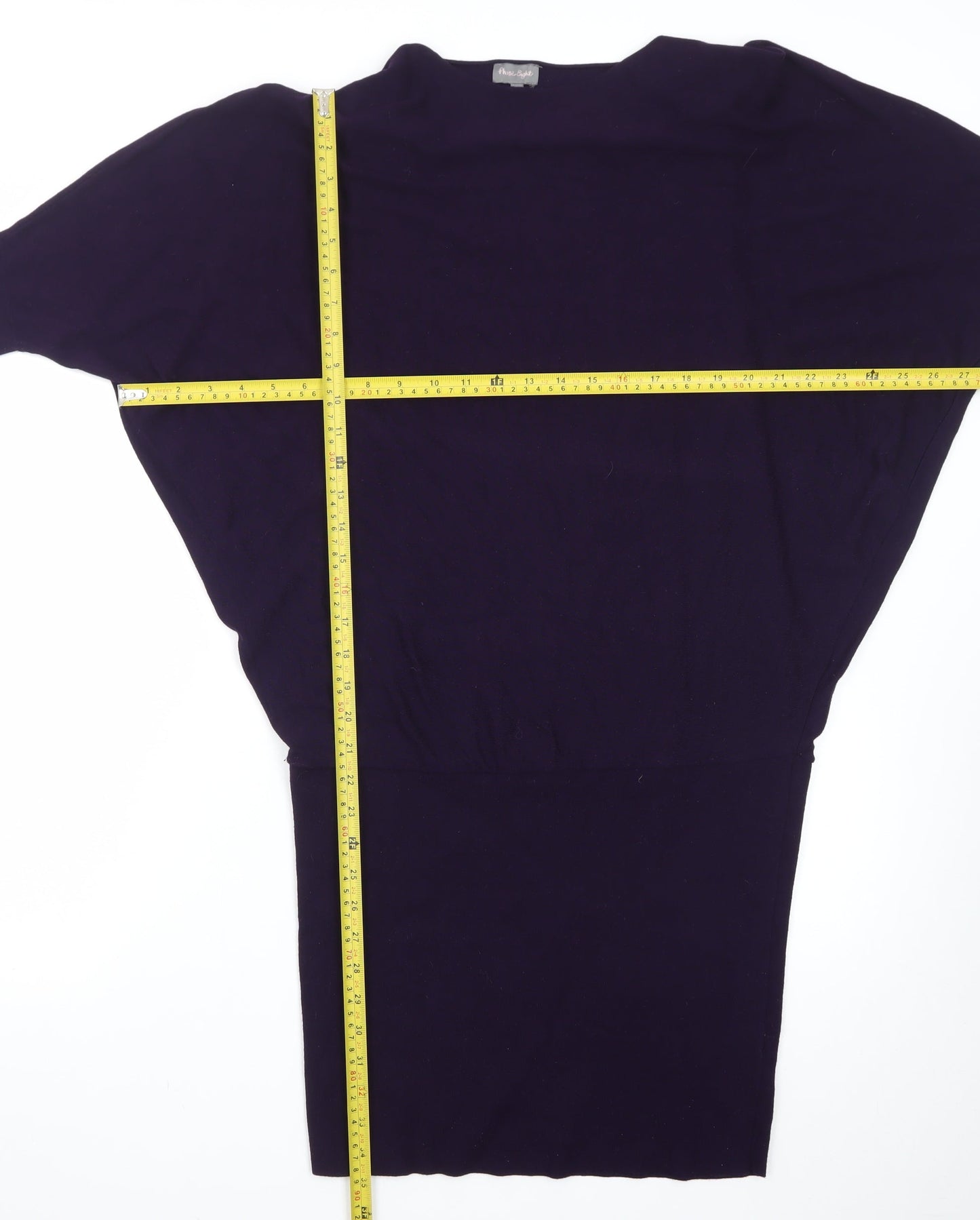 Phase Eight Women Purple Size 10 Knit Batwing Bodycon Dress