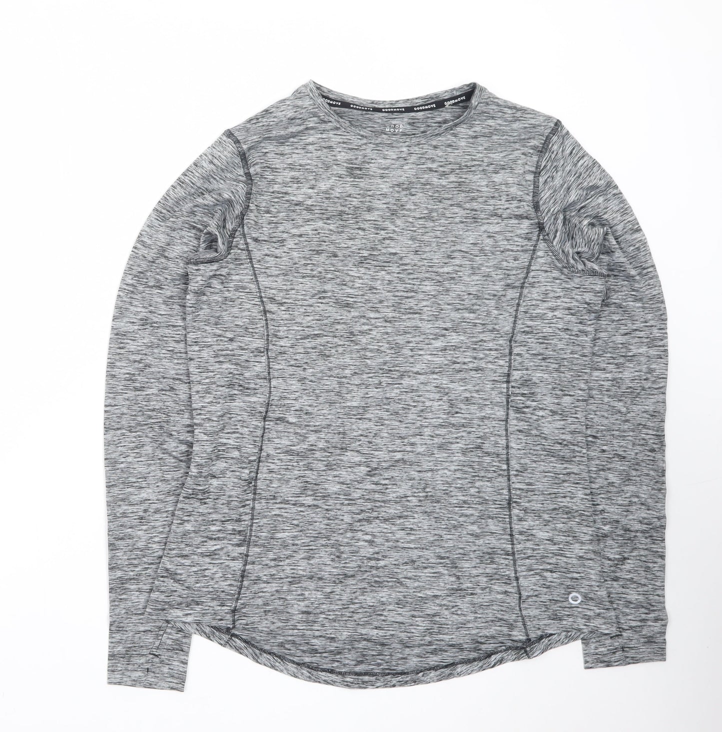 Marks and Spencer Goodmove Women’s Grey Long Sleeve Active T-Shirt Size 14