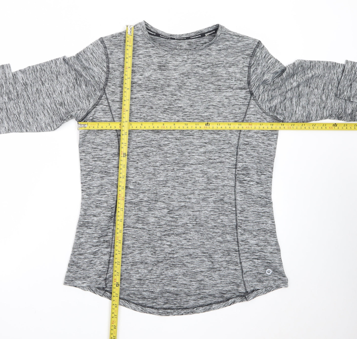 Marks and Spencer Goodmove Women’s Grey Long Sleeve Active T-Shirt Size 14