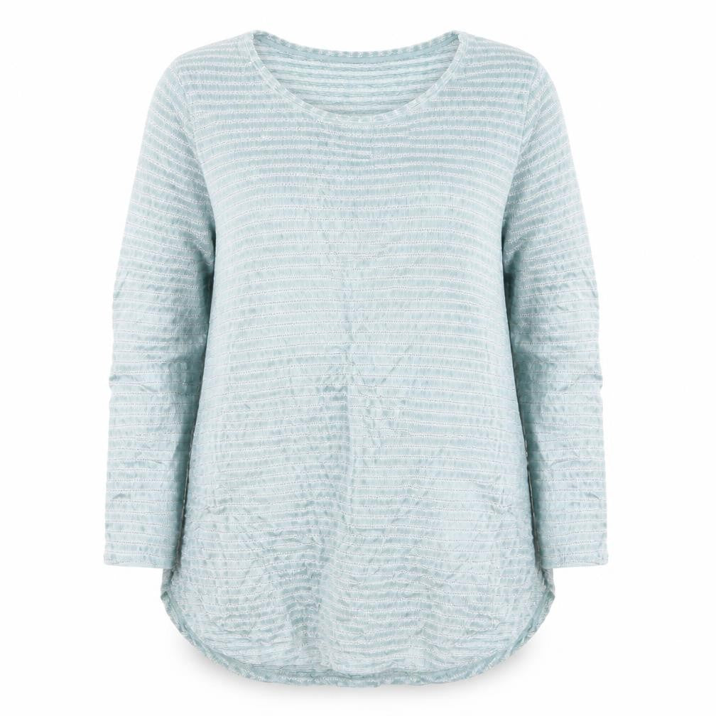 Next Women Blue Striped Long Sleeve Pullover Jumper Size 18
