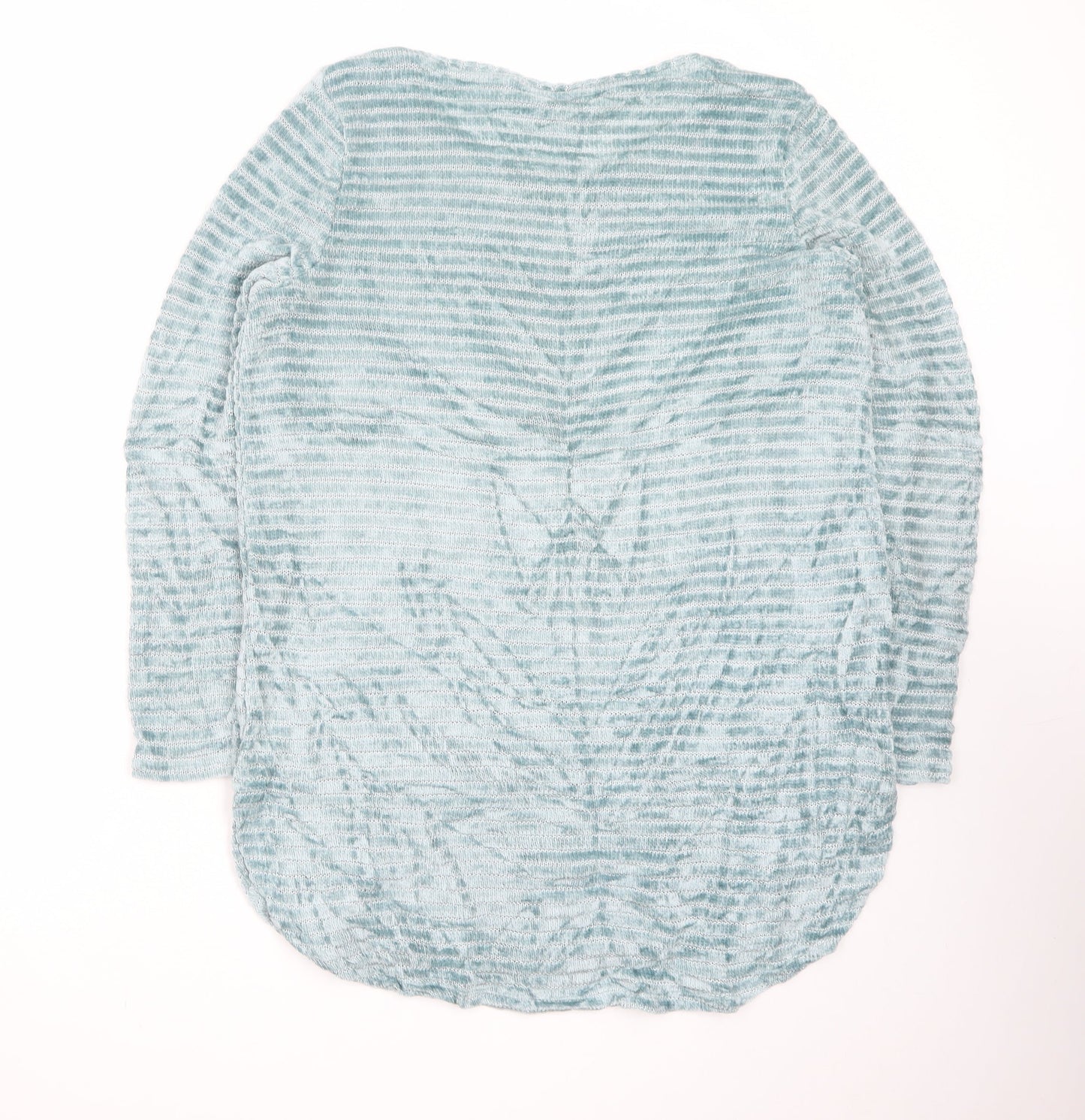 Next Women Blue Striped Long Sleeve Pullover Jumper Size 18