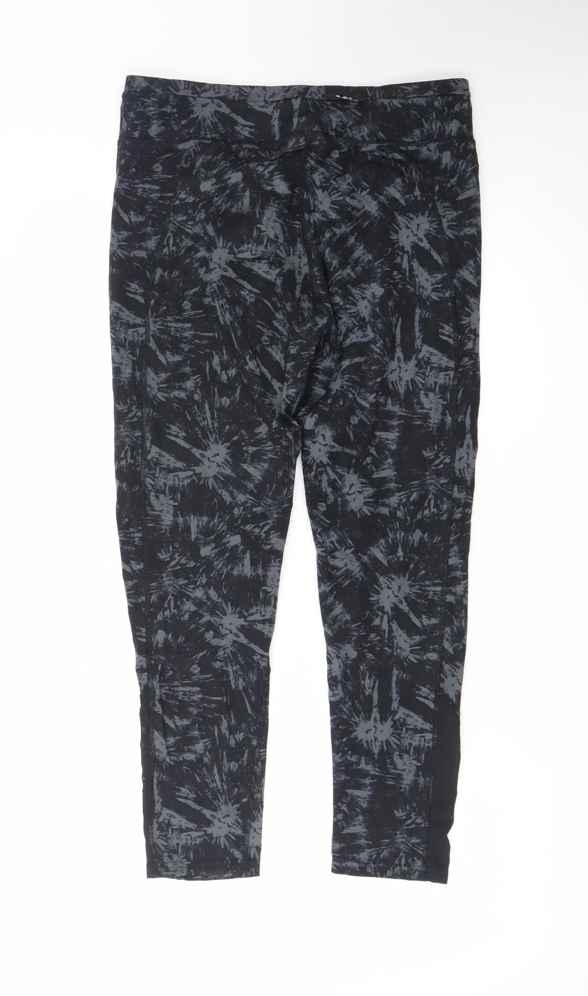 USA Pro Women's Black Tie Dye Ankle Leggings Size 14
