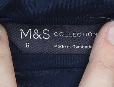 Marks and Spencer Women’s Blue Short Sleeve Basic Blouse Size 6