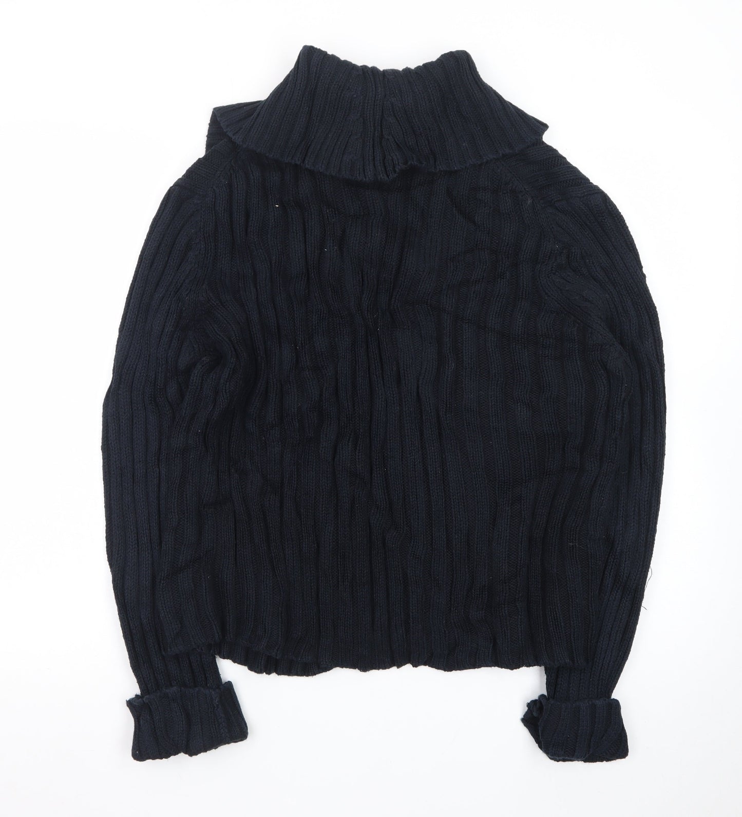 Marks and Spencer Womens Black Wool Blend Collared Cardigan XL