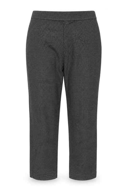 Marks and Spencer Women Grey Houndstooth Stretch Trousers Size 16