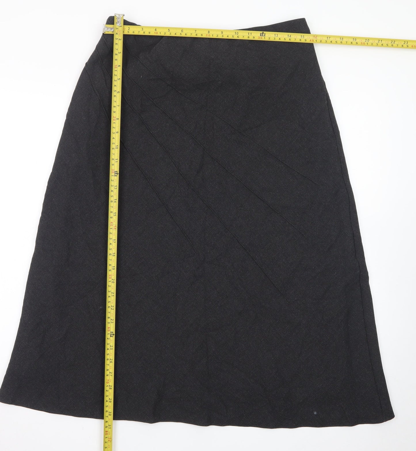 Marks and Spencer Women’s Black Wool Blend A-Line Skirt Size 16