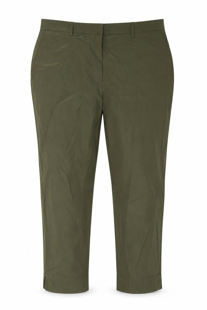 Marks and Spencer Womens Green Chino Trousers Size 18 Regular Fit
