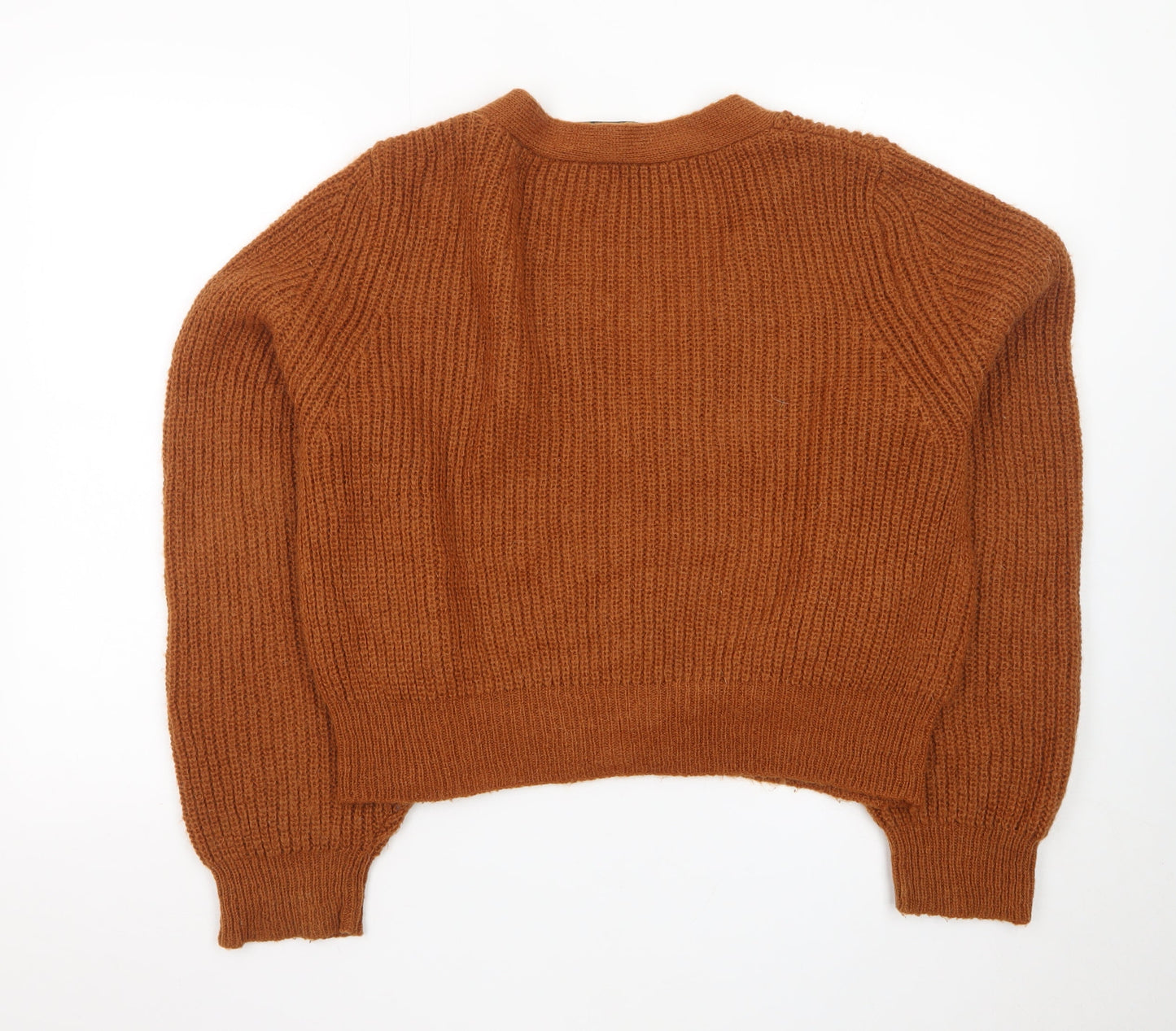 The Kooples Women's Brown Mohair Blend V-Neck Cardigan Size S