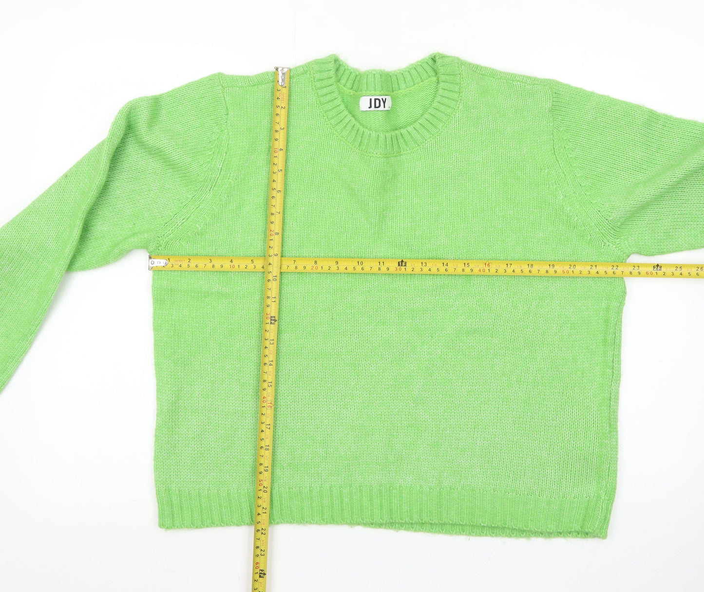 JDY Women's Green Crew Neck Knit Pullover Jumper Size 2XL