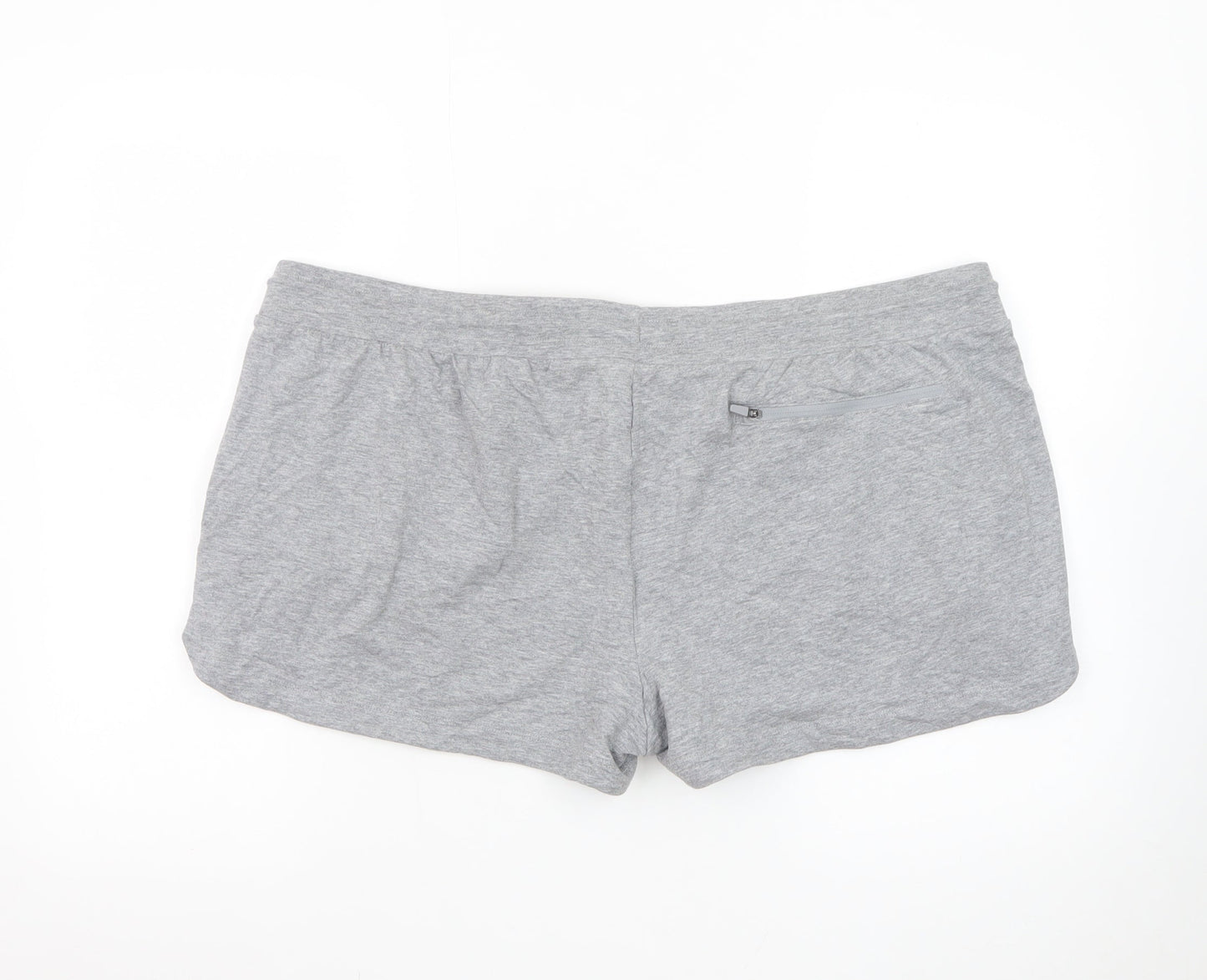 Marks and Spencer Women Grey Size 22 Drawstring Sweat Shorts