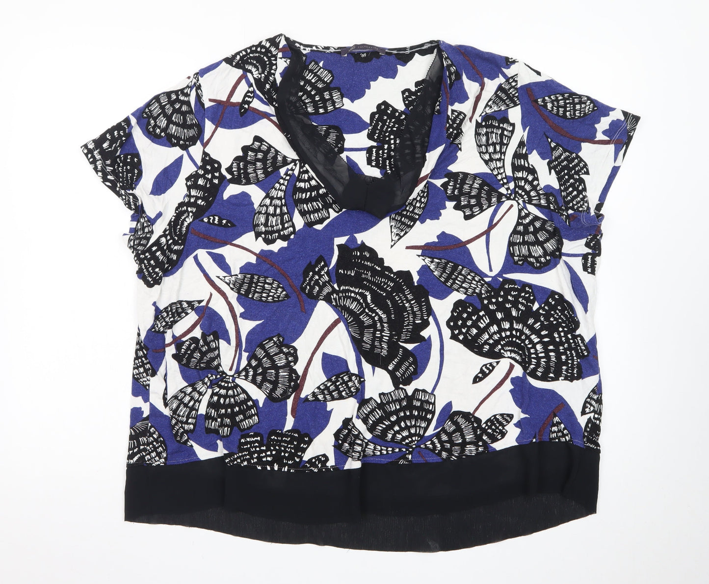Marks and Spencer Womens Multicoloured Floral Tunic Blouse Size 24