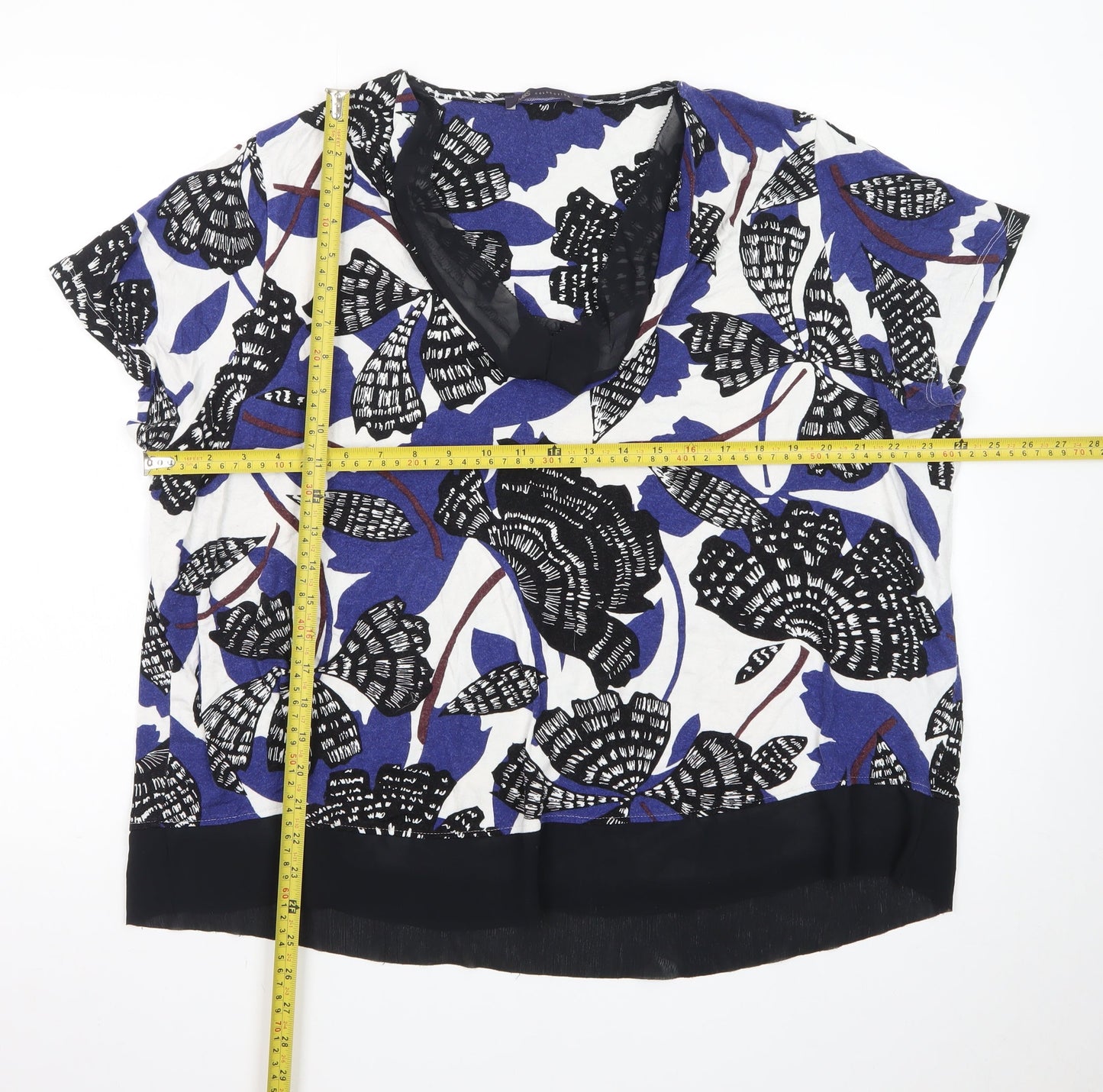Marks and Spencer Womens Multicoloured Floral Tunic Blouse Size 24