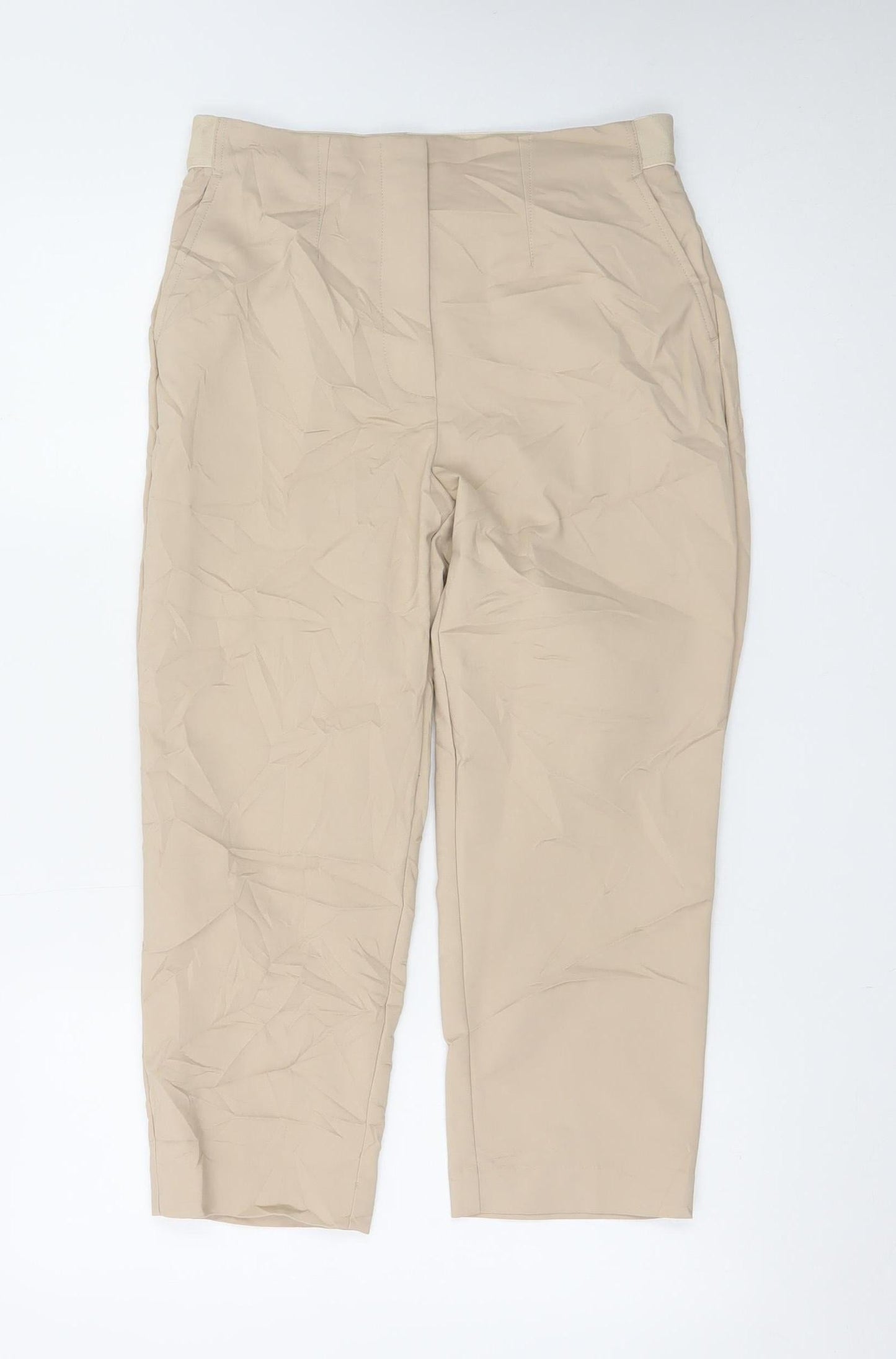 Marks and Spencer Womens Beige Size 10 Chino Trousers