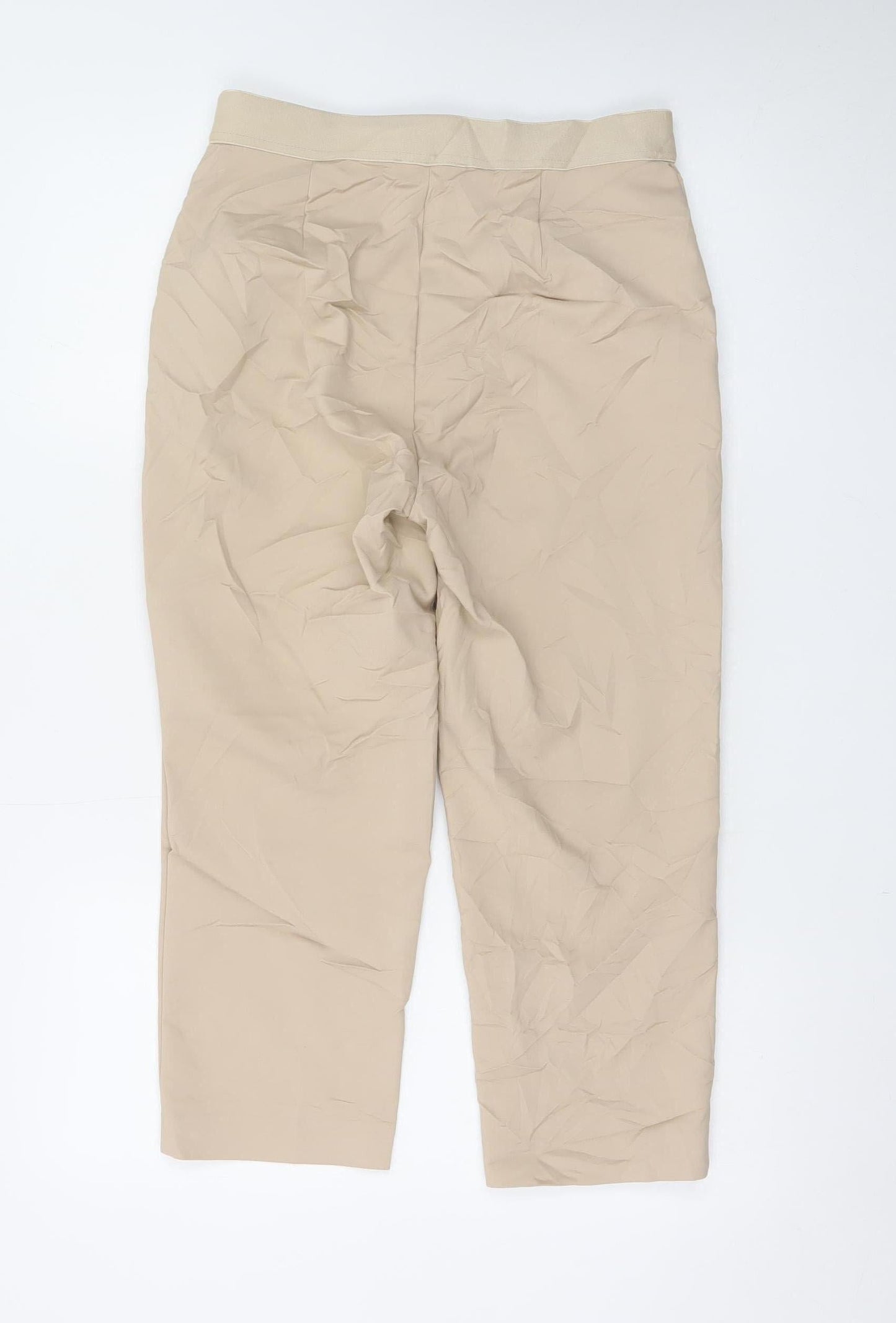 Marks and Spencer Womens Beige Size 10 Chino Trousers
