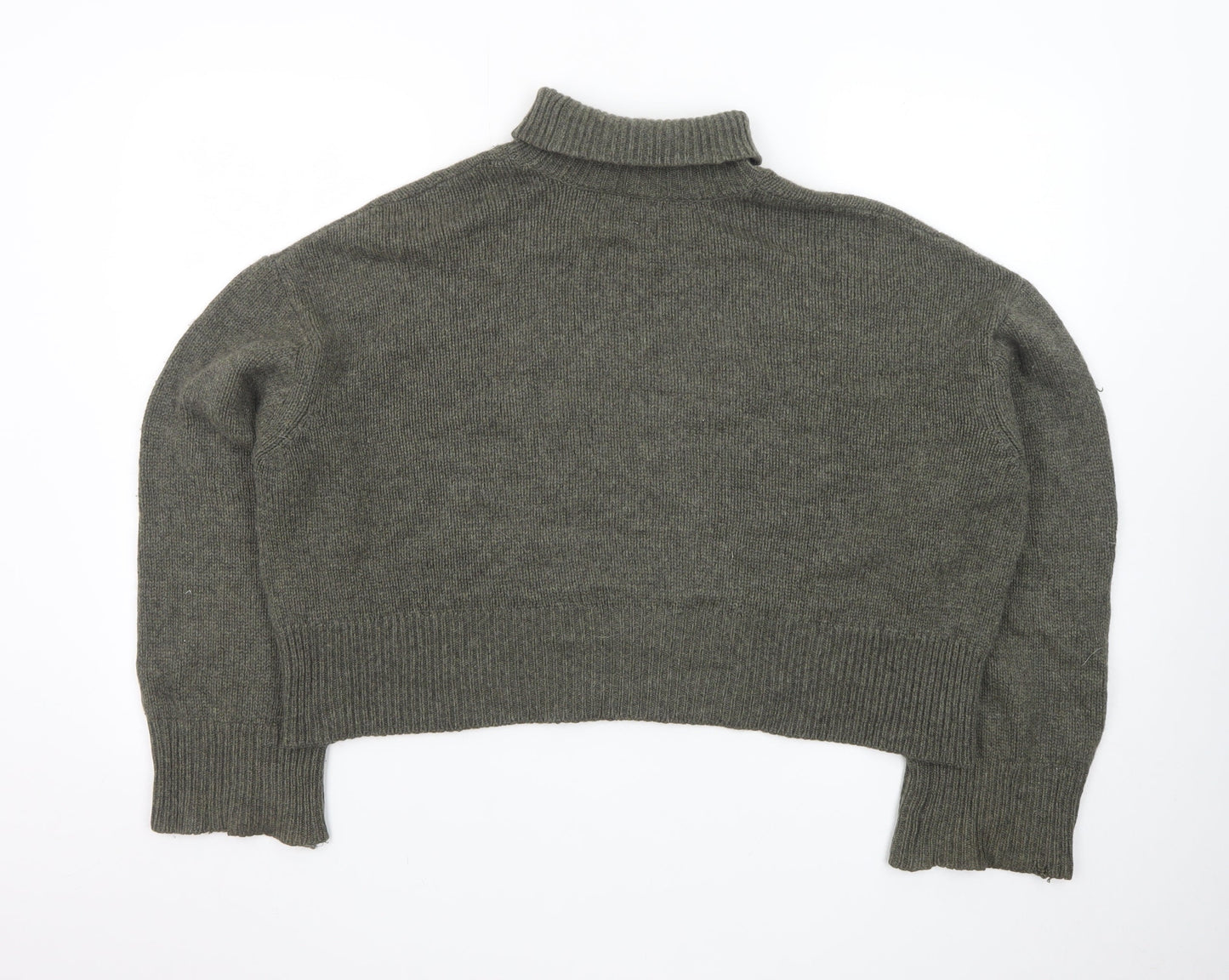 Anine Bing Women’s Grey Cashmere Mock Neck Jumper Size S