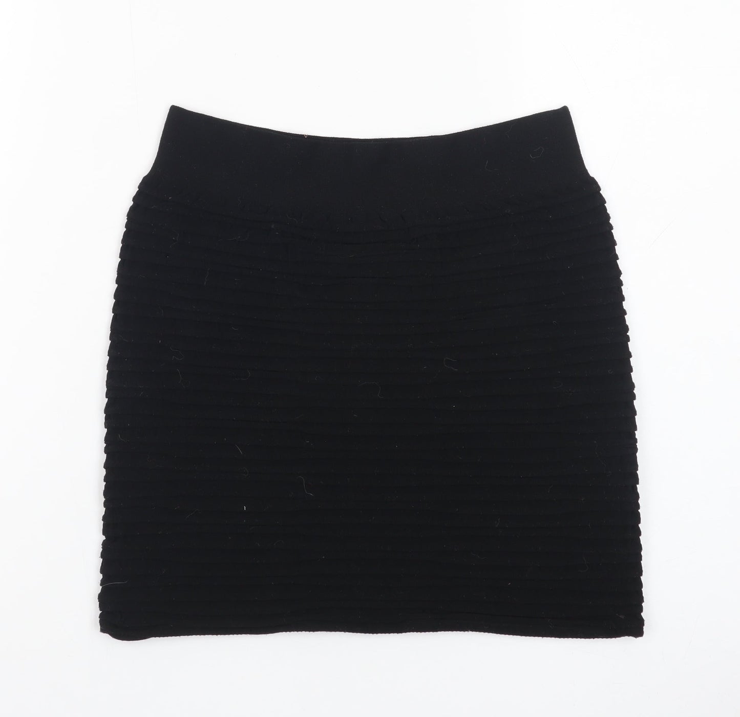 Nutshell Women Black Mini Straight Skirt Nylon Blend F/S