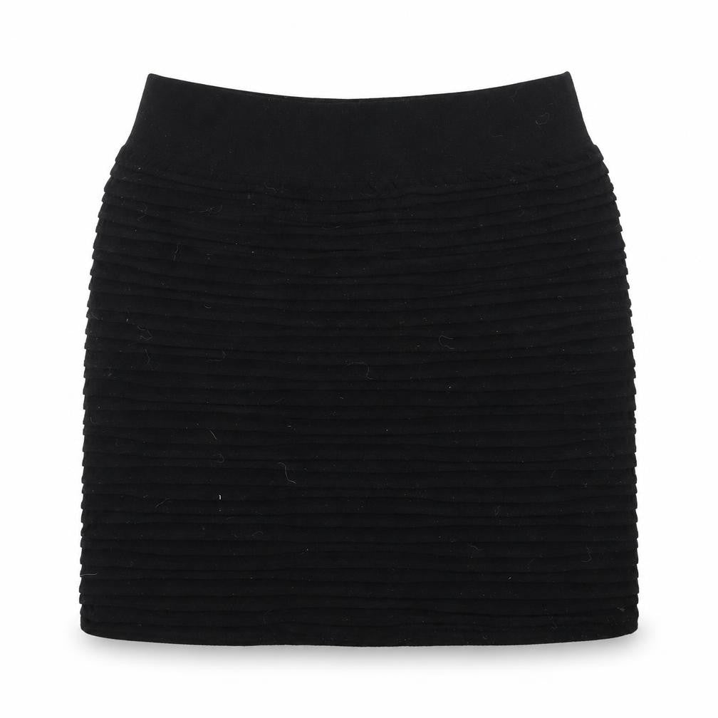 Nutshell Women Black Mini Straight Skirt Nylon Blend F/S