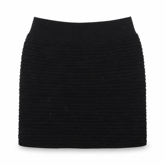 Nutshell Women Black Mini Straight Skirt Nylon Blend F/S