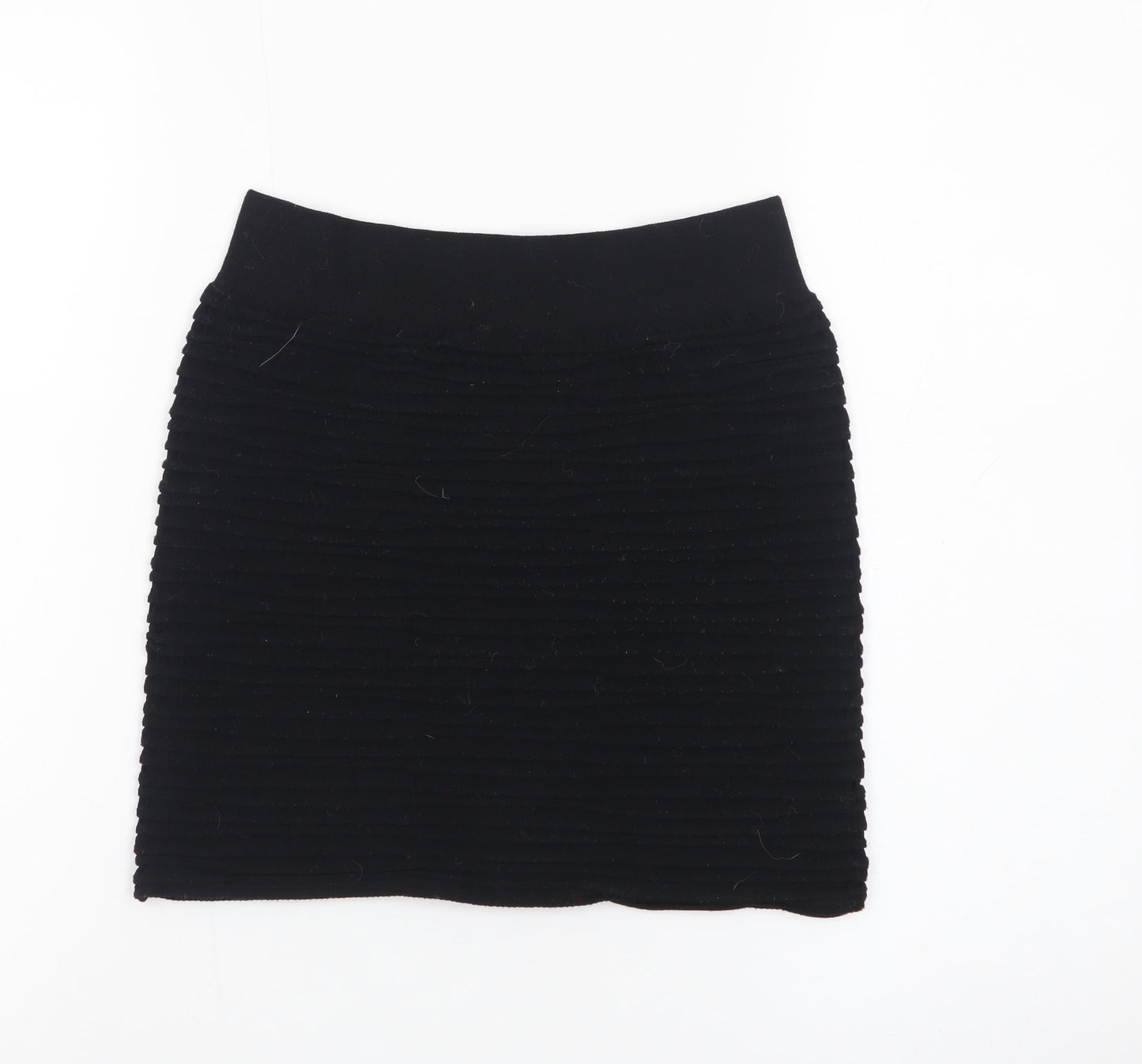 Nutshell Women Black Mini Straight Skirt Nylon Blend F/S