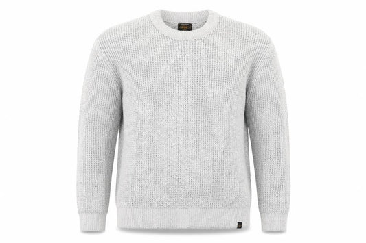 Next Men Grey Chunky Knit Crew Neck Pullover Jumper 2XL