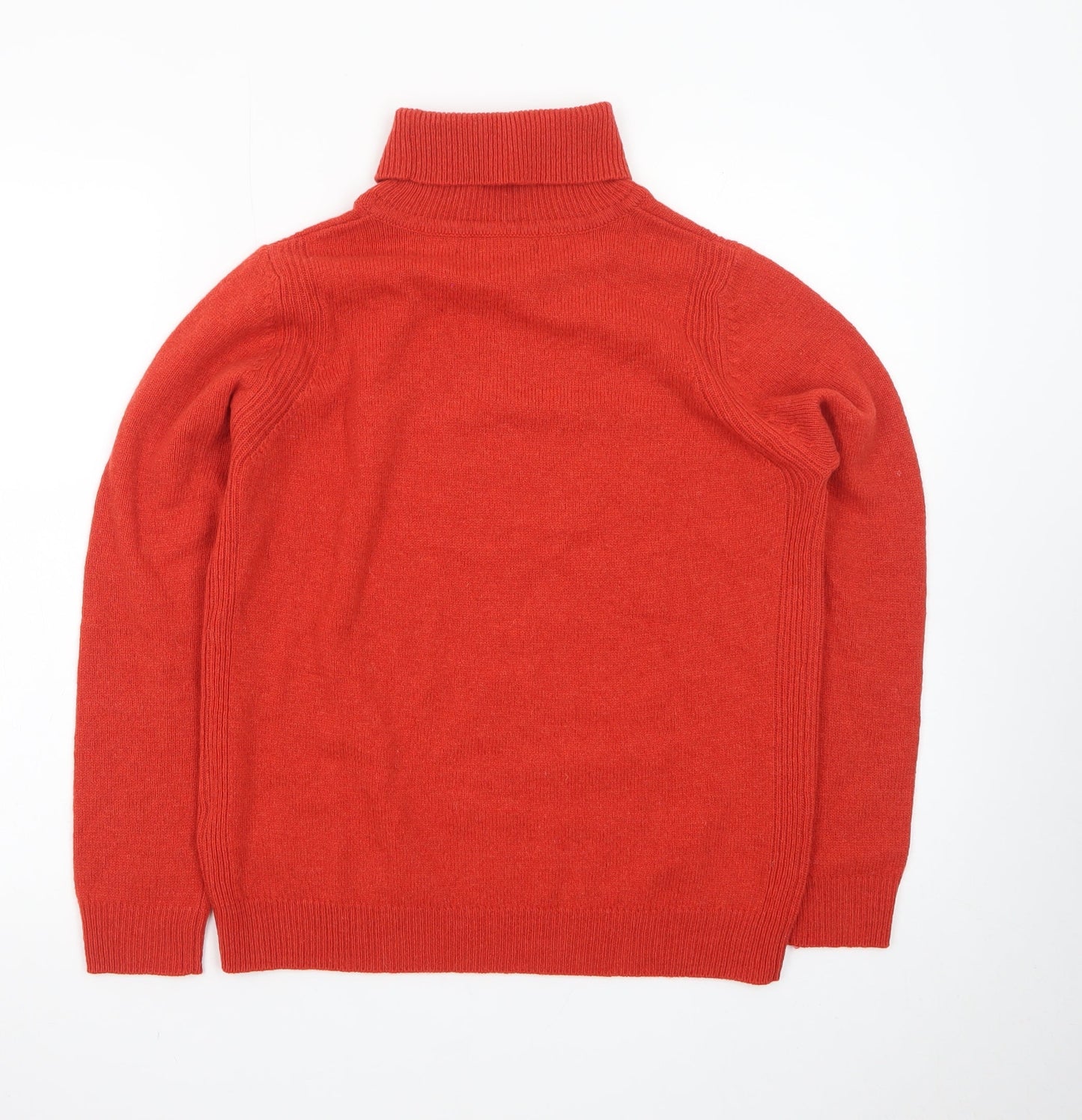 Marks and Spencer Women’s Red Roll Neck Merino Wool Jumper Size 8