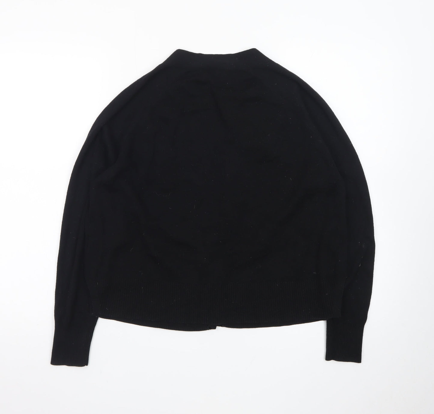 Whistles Women's Black Cotton Knit Cardigan Size S
