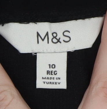 Marks and Spencer Women’s Black Pencil Skirt Size 10 Stretch Workwear