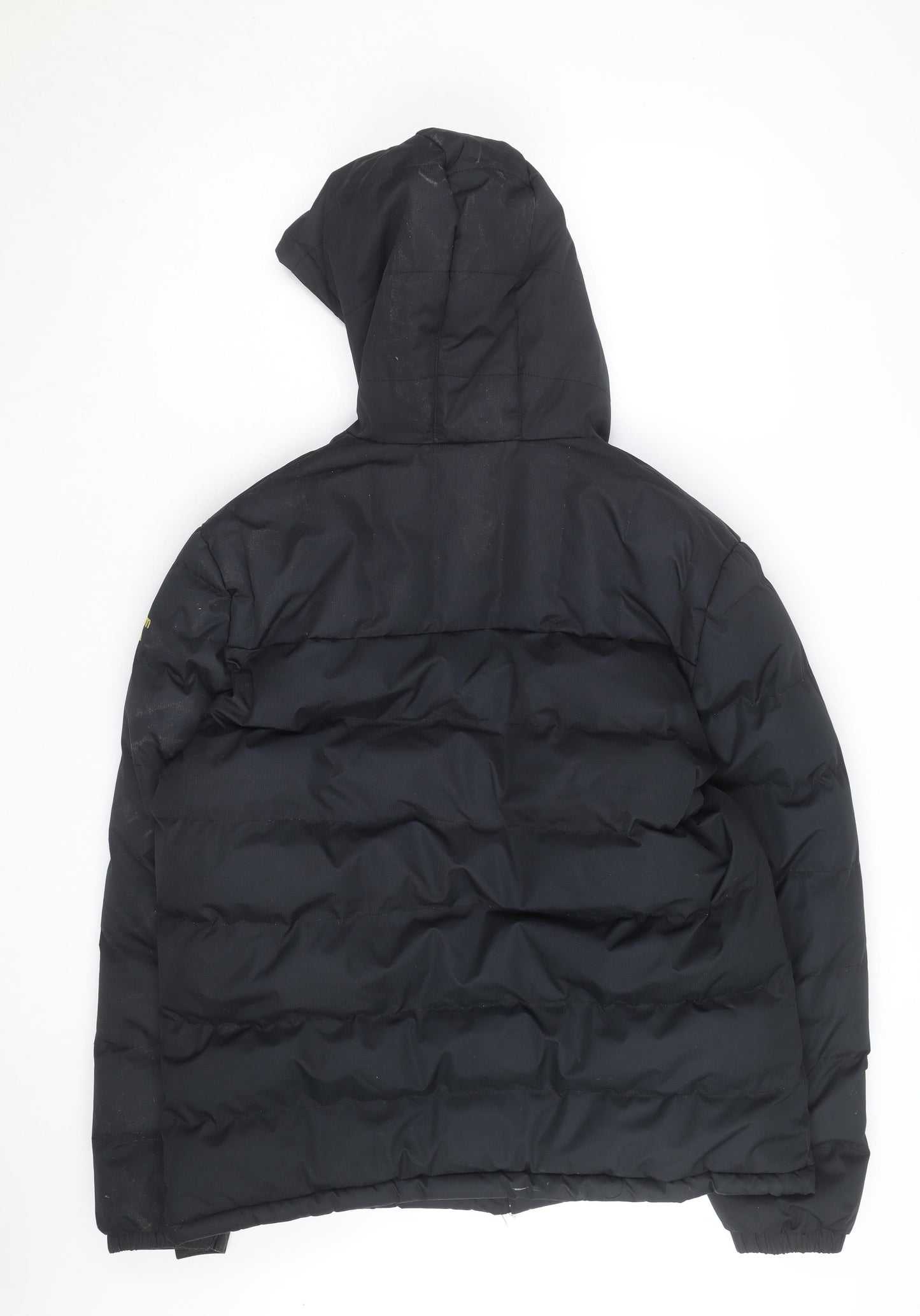 Northern Expo Men's Black L Hooded Puffer Jacket Winter Coat