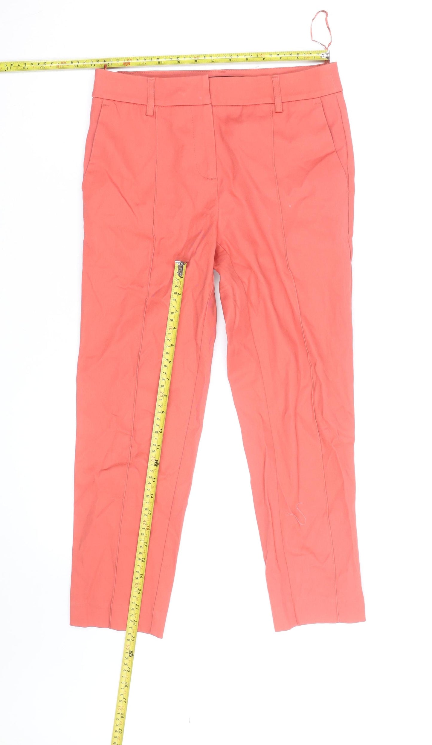 Next Women's Pink Chino Slim Fit Trousers Size 8R