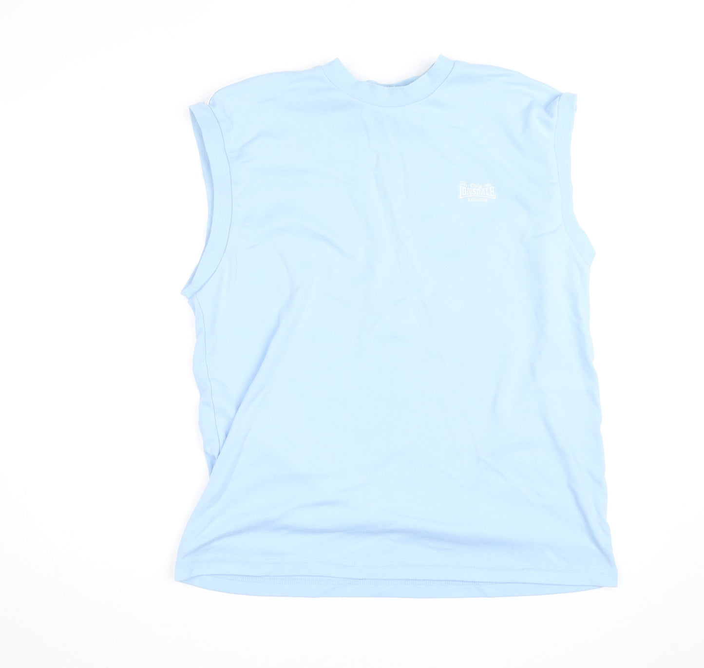 Lonsdale Men's Blue Sleeveless Crew Neck Sports Vest XL