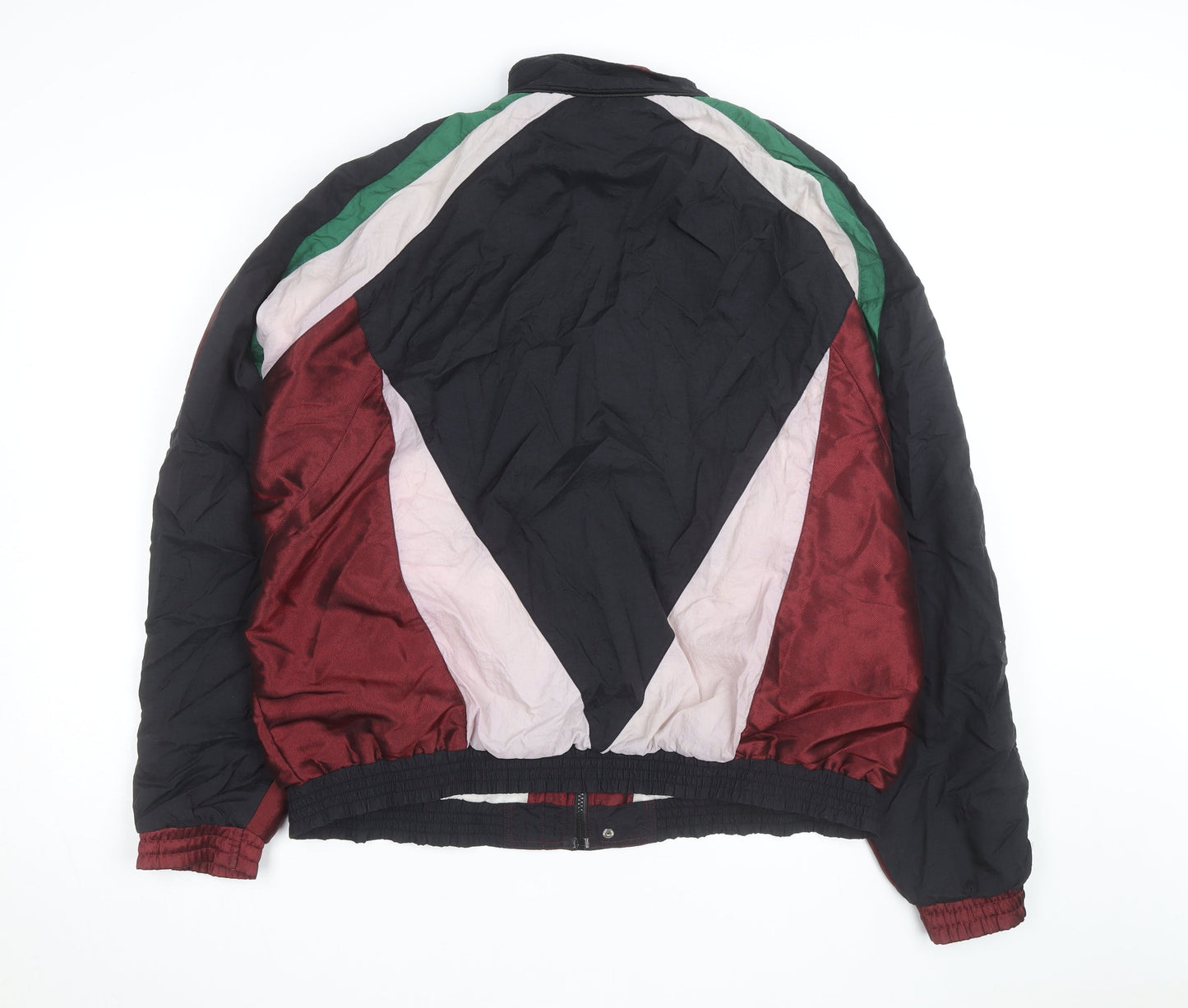 Reebok Men's 90s Multicoloured Bomber Jacket L Retro Sportswear
