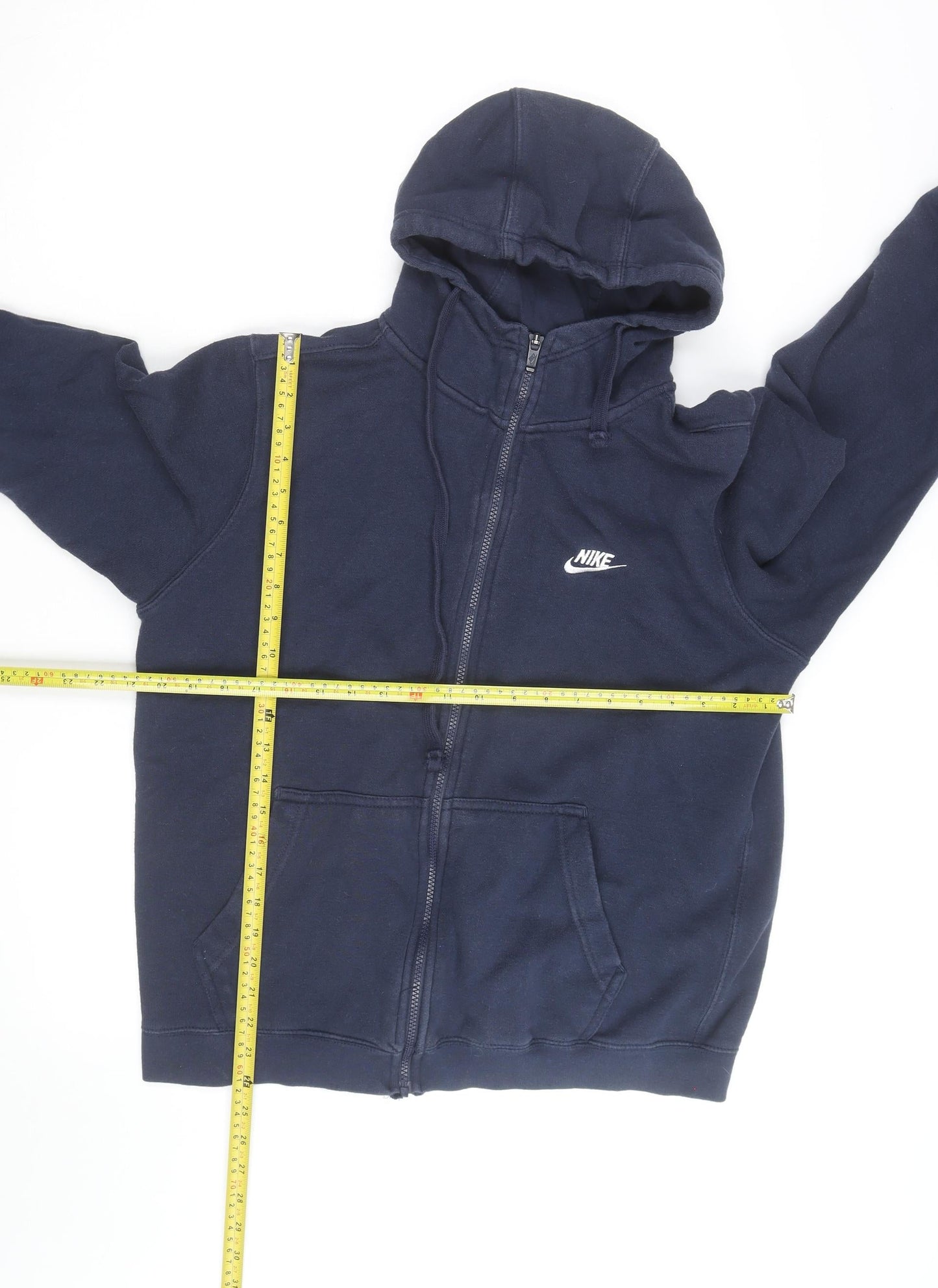 Nike Men's Blue Full Zip Hoodie Medium Fleece Sportswear