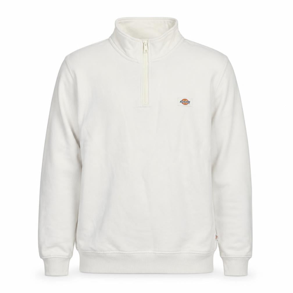 Dickies Men’s White Small 1/4 Zip Fleece Sweatshirt