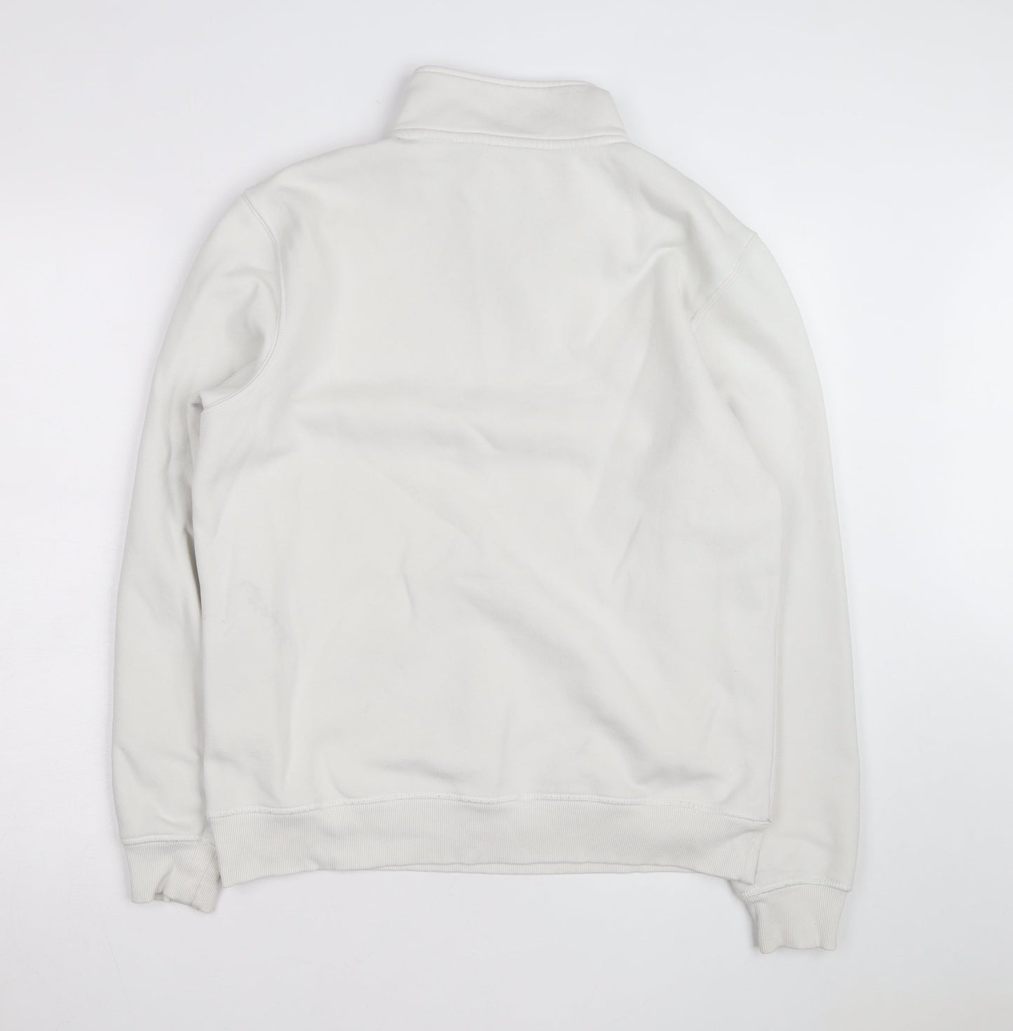 Dickies Men’s White Small 1/4 Zip Fleece Sweatshirt